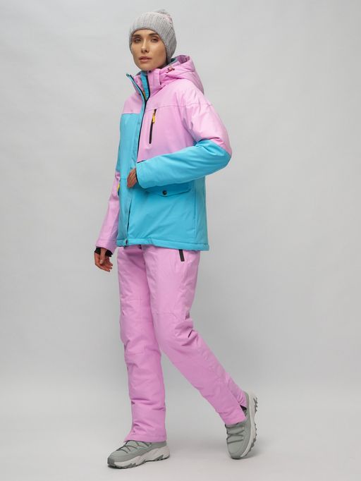 Горнолыжный костюм женский фиолетового цвета 02302F - Chunmai фото 5