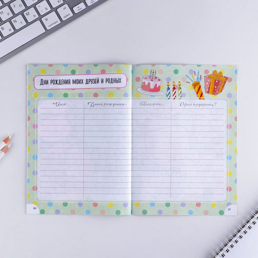 Цена за 3 шт. Анкета для девочек Самая лучшая, А5, 16 листов - Artfox фото 9