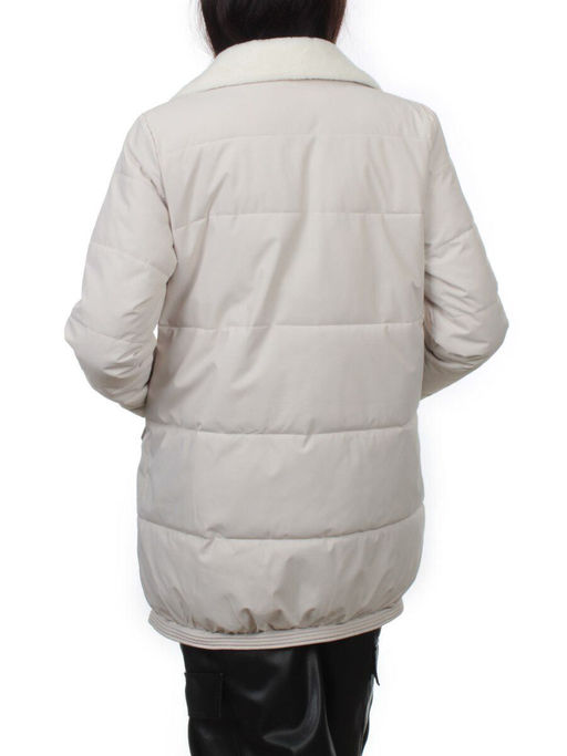 S24-236 LT. BEIGE Куртка демисезонная женская (100 гр. холлофайбер) - Fashion фото 8