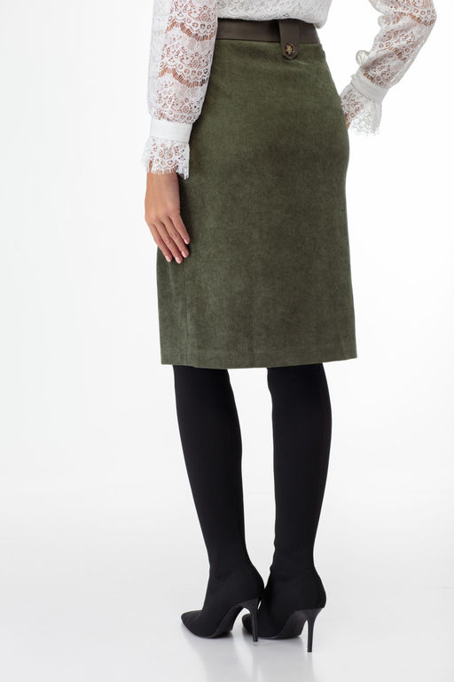 Юбка ANELLI 922 хаки  фото 6