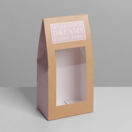 Цена за 5 шт. Коробка складная Make your dreams, 9 х 19 х 6 см - Дарите счастье фото 2