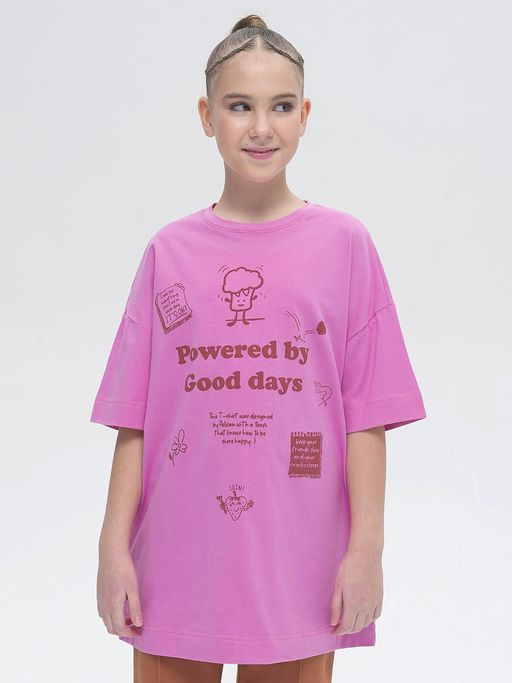 PELICAN, футболка для девочек, Розовый