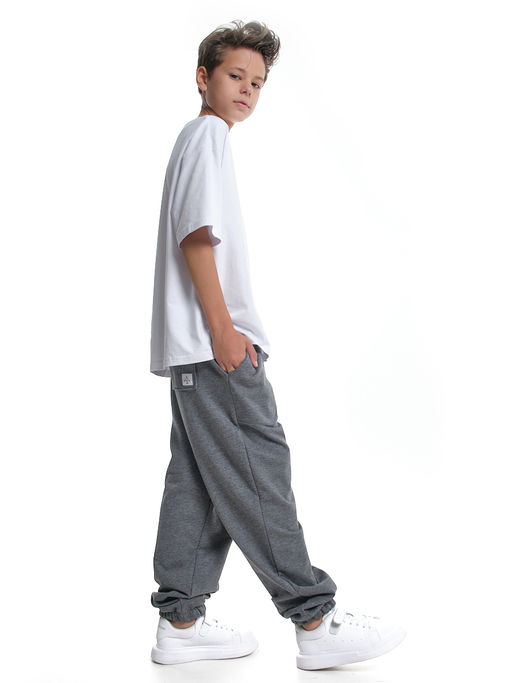 Брюки спортивные удобство и стиль для активных UD 7991 графит меланж - Mini maxi фото 4