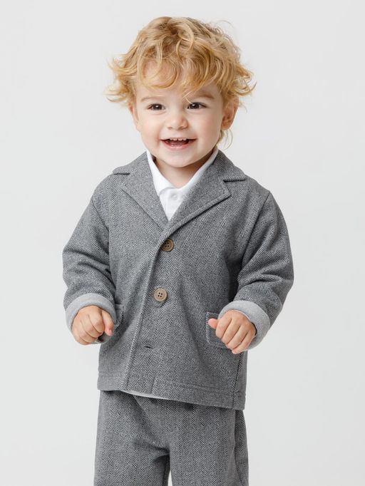 КР 302610/серый меланж 1013 Н075 к570 жакет д/мал яс