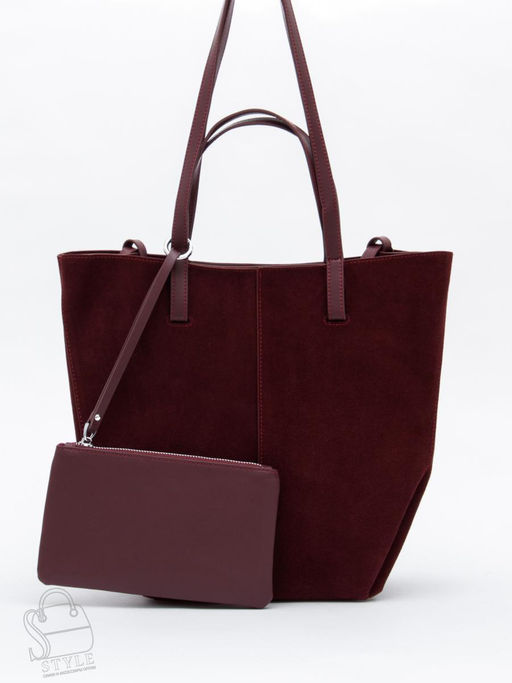 Сумка женская кожаная 2403YF angola red  Polina&Eiterou