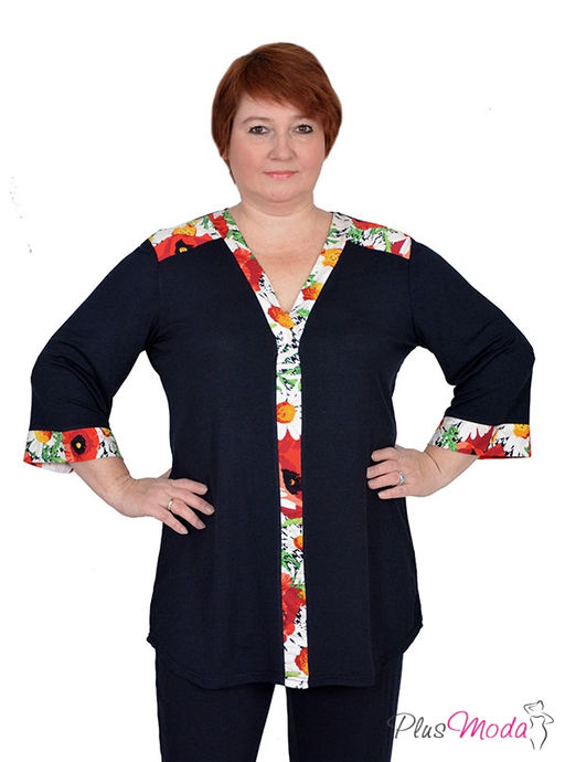 Туника Модель №199 размеры 44-80 - Plusmoda фото 2