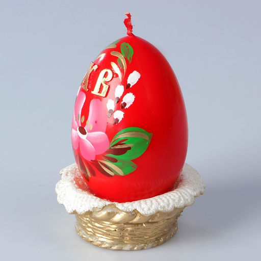 Декоративная свеча Пасхальное яйцо в лукошке - Simaland фото 2