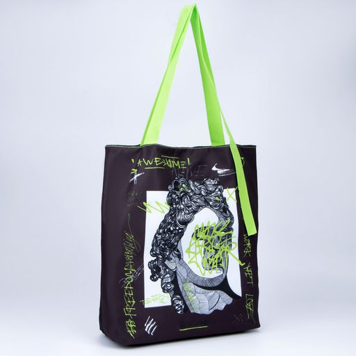 Сумка-шопер Scupture без молнии с подкладкой, цвет чёрный - Nazamok фото 5