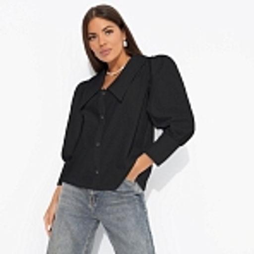 Блуза из хлопка, На пике успеха (черная) - Charutti фото 16