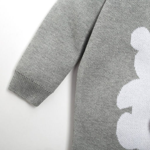 Комбинезон вязаный Крошка Я Мишка рост 68-74 см, цвет серый  фото 4