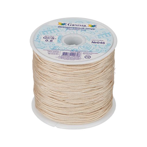 Шнур Gamma 0.8 мм GCS-0.8 декоративный 50 м  0.2 м