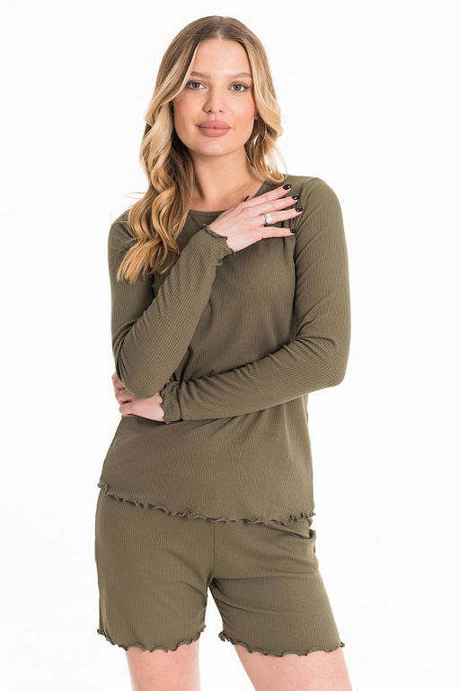 Костюм (футболка+шорты) М32146ВШа Хаки - Елена фото 7