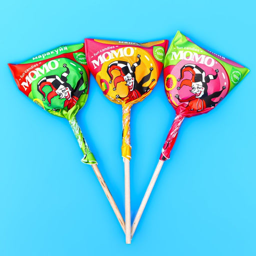 Цена за 33 шт. Карамель леденцовая на палочке со вкусом маракуйи, малины , манго, 9 г - Simaland фото 2