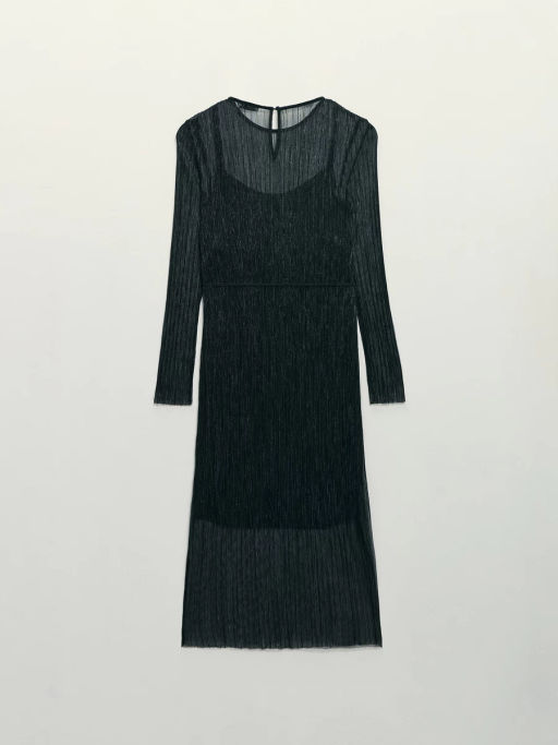 Платье миди с люрексом / Zarina