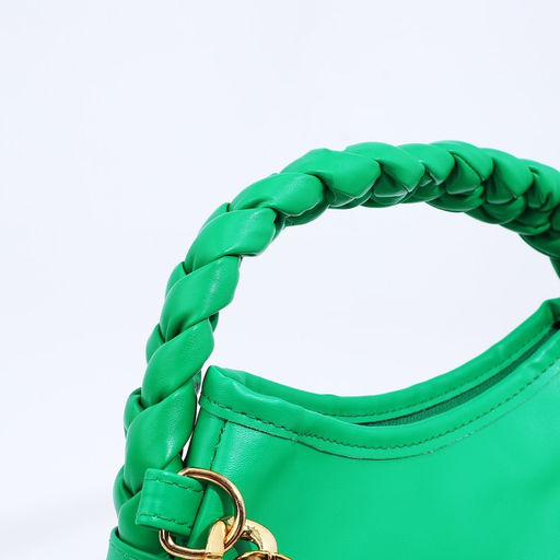 Сумка-багет на молнии, цвет зелёный - Simaland фото 4