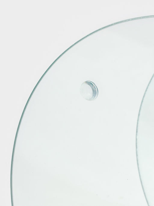 Фруктовница 2-х ярусная круглая Доляна, d=25/20 см, стекло, прозрачная  фото 4