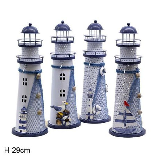 Сувенир Маяк 29 см / M001ABCD /уп 48/LED подсветка - Галеонтрейд фото 6