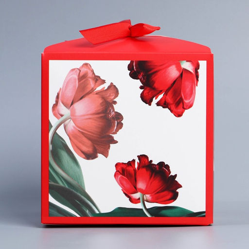 Цена за 3 шт. Коробка подарочная складная, упаковка, Самой прекрасной, 12?12?12 см