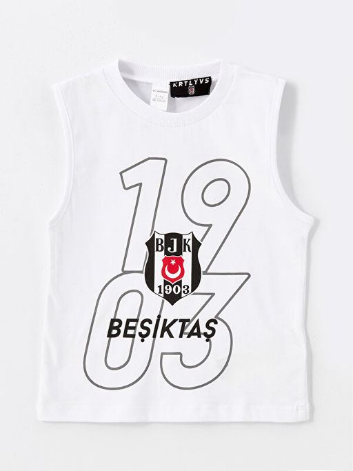 Bisiklet Yaka Be?ikta? Bask?l? Erkek Bebek Y?zme Tak?m - Waikiki фото 2