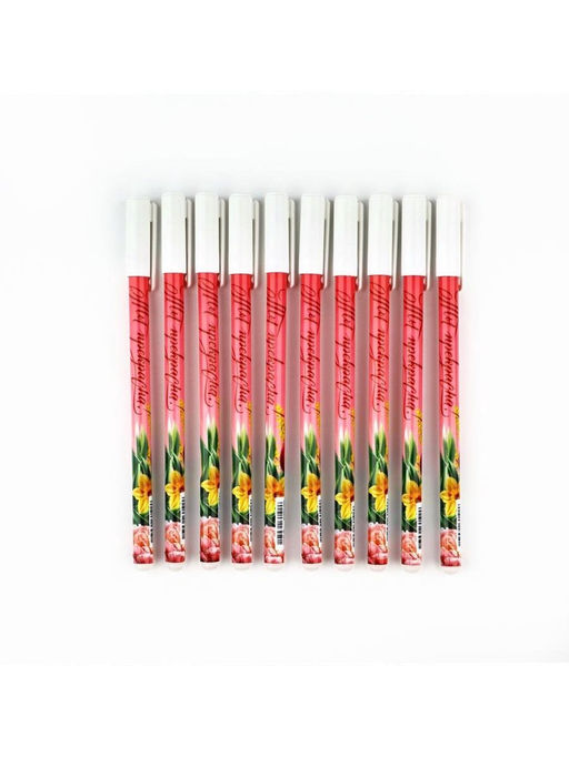 Цена за 10 шт. Пиши стирай ручка синяя паста, гелевая 0.5 мм с колпачком Ты прекрасна!