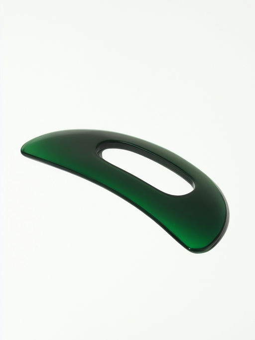 Массажёр для тела «Гуаша», универсальный, 15×7 см, зелёный