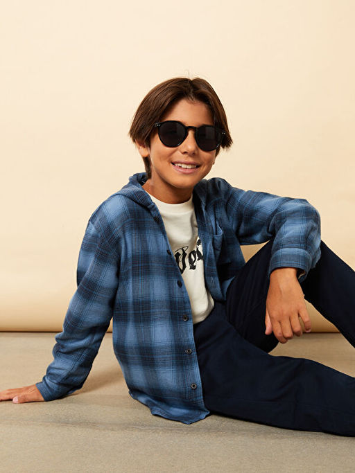 Rahat Kal?p Kap??onlu Gabardin Erkek ?ocuk G?mlek - Waikiki фото 2