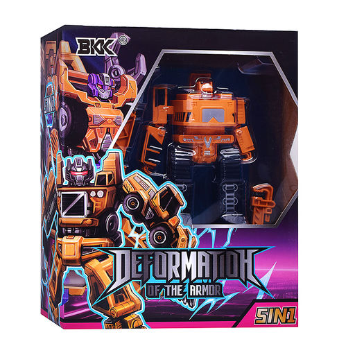 Робот трансформирующийся в спец технику, в коробке