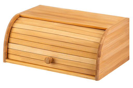 Хлебница 40*27*17 см с откидной крышкой, бамбук