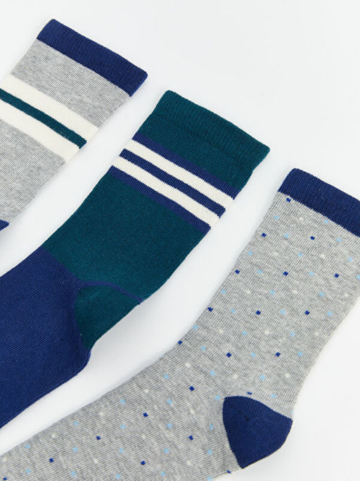 ?izgili Erkek ?ocuk Soket ?orap 7li