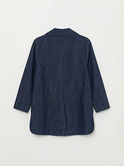 Ba?lama Detayl? Kad?n Jean Ceket