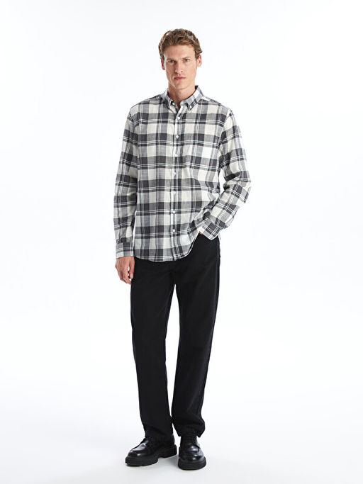 Regular Fit Uzun Kollu Ekose Arm?rl? Erkek G?mlek