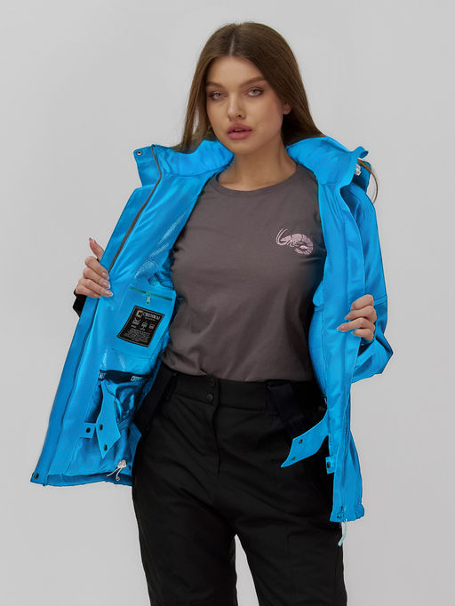 Куртка горнолыжная Chunmai 01_1Gl женская голубая утеплитель 480-580 г/м² фото 7