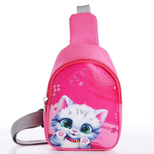 Сумка детская через плечо Весёлый котик - NAZAMOK KIDS фото 2
