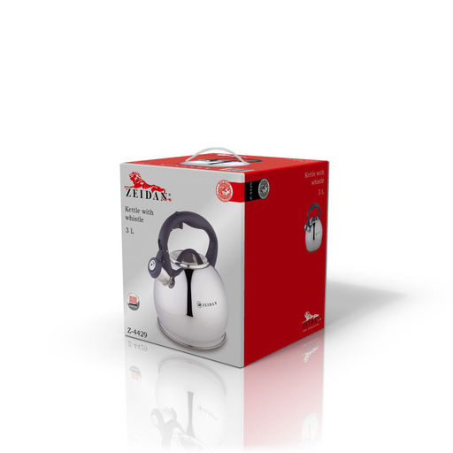 Чайник нерж ZEIDAN 3 л, со свист арт. Z-4429