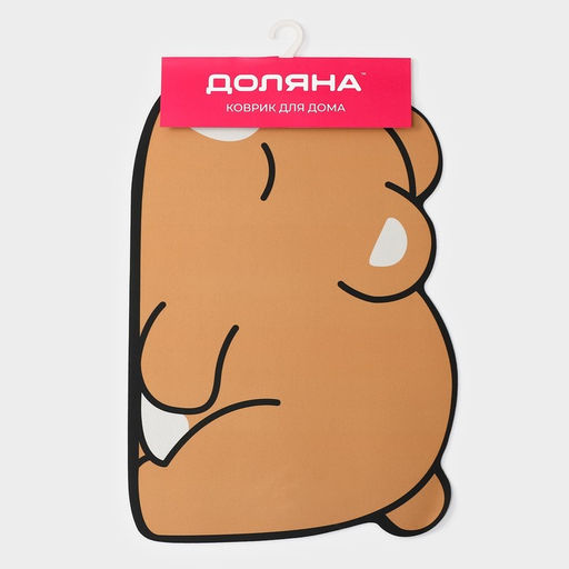 Коврик для дома Доляна Мишка, 40?60 см, цвет бежевый  фото 5
