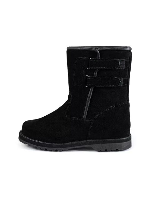 Полусапоги мужские замшевые на липучках