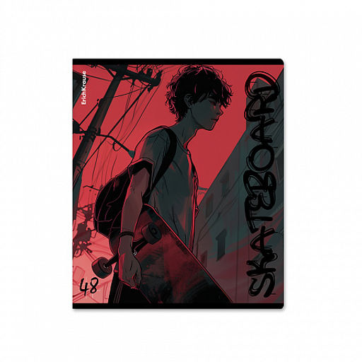 Цена за 5 шт. Тетрадь общая ученическая ErichKrause Mystery Guy, 48 листов, выборочный УФ-лак, клетка_MIX-PACK  фото 3