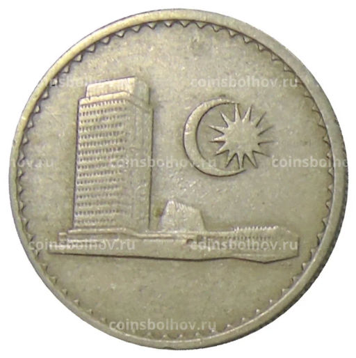 Монета 10 сен 1968 года Малайзия