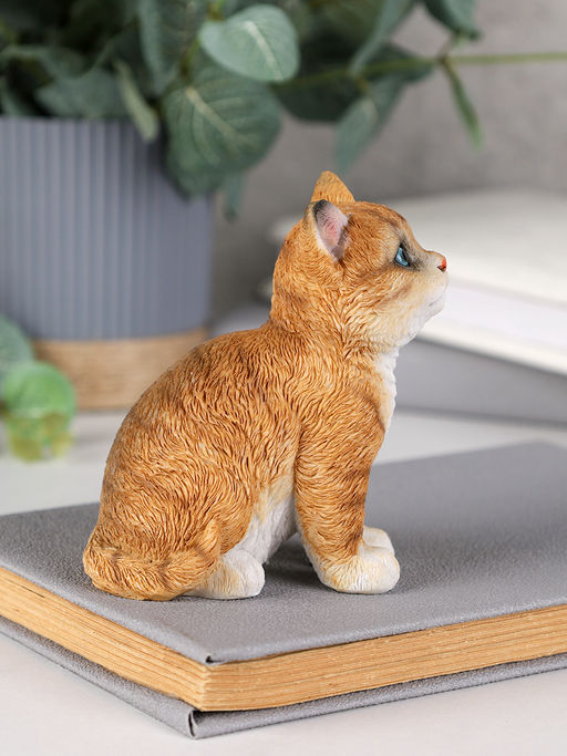 Фигурка Кошка 10 см рыжая / YX33102 /уп 2/36/ - Галеонтрейд фото 4