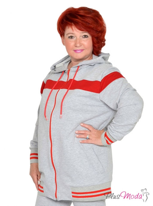 Толстовка Модель №1682 размеры 44-84 - Plusmoda фото 4