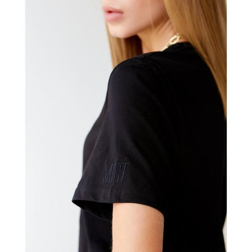 Футболка женская MIST basic, размер 40-42, чёрная