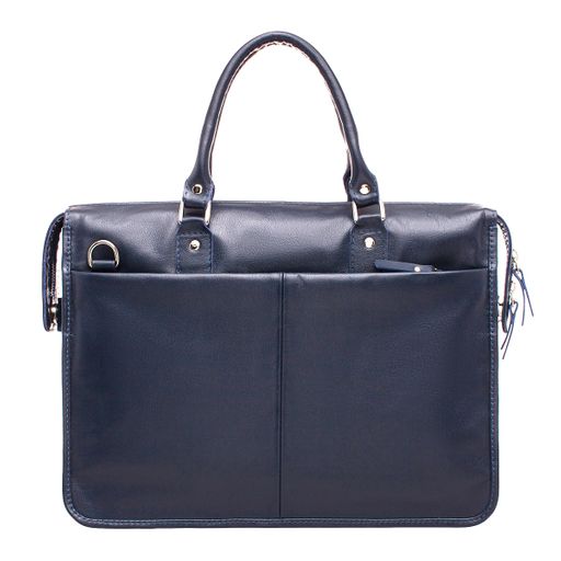 Кожаная деловая сумка для ноутбука Halston Black - Lakestone фото 21