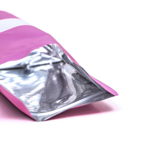 Цена за 100 шт. Пакет дой-пак, матовый, розовый с окном, 14×20×4 см