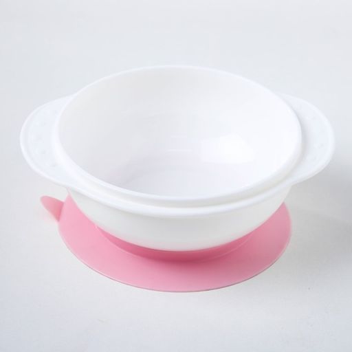 Набор для кормления, 3 предмета: миска на присоске 400 мл, крышка, ложка, цвет присоски розовый, цвет крышки МИКС - Крошка я фото 5