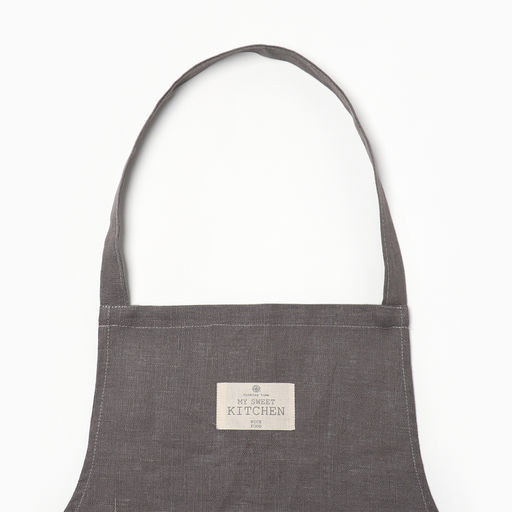 Фартук Этель ECO light grey, 60х70см, 100% лён, 245 г/м2  фото 3