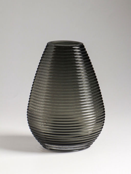 Ваза «Хэдли», 19.5×13.5 см, стекло, серо-зеленая