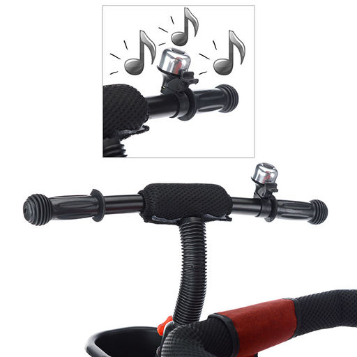 Велосипед 3-х колесный, резиновые покрышки,  красный