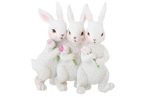 Фигурка декор. 12,5*5*12 см Кролики с цветами - Elan gallery фото 4