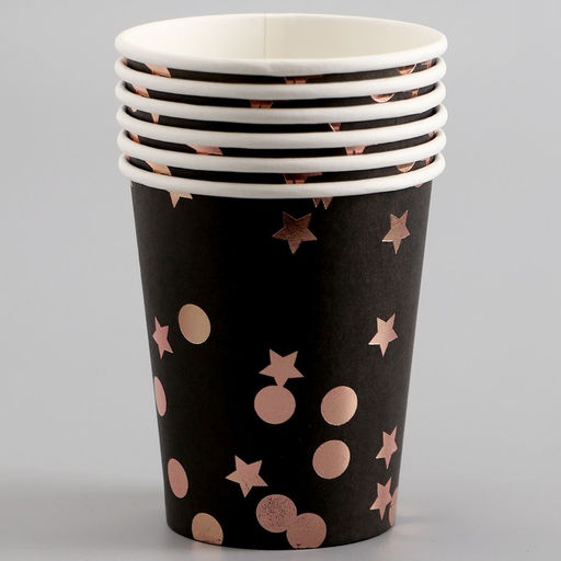 Цена за 2 шт. Стаканы бумажные «Розовые звёзды», 6 шт.