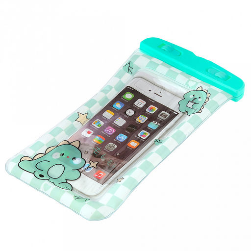 Чехол-сумка для телефона Дино, водонепроницаемый, со шнурком на шею, 11,5х21см, ПВХ/пластик, в п/э - Домашняя мода фото 2